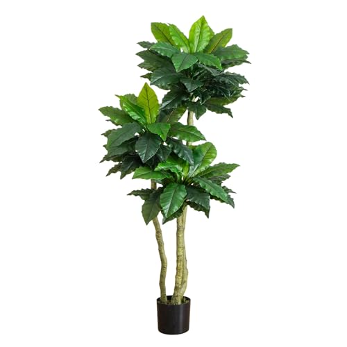 Nearly Natural 6ft UV Resistant Artificial Bird Nest Fern Tree Indoor/Outdoor -…