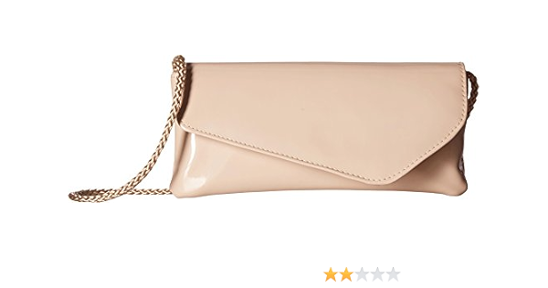 nude leather clutch