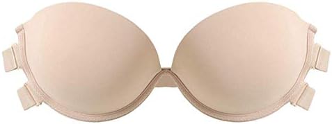Omedichi Women's Strapless Clear Back Bra