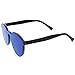 zeroUV - One Piece PC Lens Rimless Ultra-Bold Colored Mirror Mono Block Sunglasses 60mm (Light Blue Mirror)