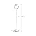 Radezon 20 Pack 8.75 inch Tall Table Number Holders Place Card Holder Table Picture Holder Wire Photo Holder Clips Picture Memo Note Photo Stand (Silver)