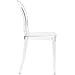 EdgeMod Burton Side Chair, Clear