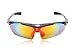 WOLFBIKE POLARIZE Sports Cycling Sunglasses with 5 Set Interchangeable Lenses Black Frame