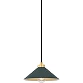Hudson Valley Lighting MDS1401-AGB/SSG Clivedon - 1 Light Pendant - 6.5 Inches Tall and 12 Inches Wide - Aged Brass/Soft Stud