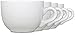 Serami Oversized Ceramic Coffee Mug with Handle - Large 22 oz Coffee Cup, Perfect for Latte, Cappuccino, Soup, Cereal - Ideal for Everyday Use - Ceramic Bowl Set, Large Coffee Mug Set (White 4 Pack)