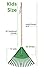 Superio Kids Rake with Hardwood Handle, Gardening and Lawn Care Tools for Kids, Sweep Leaves and Tidying Up The Garden, Plastic Tines and Heavy Duty Wooden Handle 34