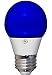 GE Lighting 92125 3-Watt LED Party Light Bulb with Medium Base, Blue, 1-Pack