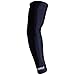 Viper Compression Arm Sleeve (Full Length) - TruCore 3-Layer Wicking, Non Slip Inner Bands - Lymphedema, Football, Baseball, Running, Volleyball, Basketball, Golf (Single) (Black, X-Large)