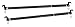 Zone Tech Automotive Expandable Clothes Hanger Bar - 2-Piece Premium Quality Black Heavy Duty Retractable Vehicle Clothing Rod for Travel, Extendable 34”- 62”-Perfect for Car, Trucks & SUV