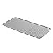 mDesign Silicone Heat-Resistant Hair Care Styling Tool Mat for Curling or Flat Irons, Straighteners on Bathroom Countertop, Raised Edges, Non-Slip, Waterproof, Small, Linelle Collection - Gray