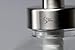 Lotion Dispenser (Brushed Nickel) - 8 oz Clear Glass Jar