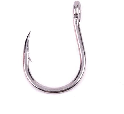Aorace 50pcs/lot Saltwater Big Game Jigging Hook 1/0#-13/0# Stainless Steel Fishing Circle Hooks Stainless Steel Fish Hooks