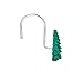FITNATE Shower Curtain Hooks, 12 PCS Anti-Rust Decorative Shower Curtain Hooks for Home, Bathroom, Bedroom, Baby Room, Living Room & More -Christmas tree Woods Pine Tree