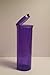 10 Plastic Prescription Vials with Squeeze Top Caps 30 or 60 DRAM RX Medicine Containers in Different Colors Transparent Green, Red, Blue, Pink, Clear, Black, Yellow, Orange, Amber, Violet (Purple) (60 Dram)
