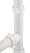 American Valve TD1BNTL 1-1/2 Inch White Brushed Nickel Bath Drain Trip Lever Poly Pipe Trim