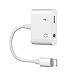 [Apple MFi Certified] Headphone Jack Adapter Aux Cable for iPhone 8 3.5mm Splitter Jack Dongle Charger & Audio Connector for iPhone /7/7Plus/X/10/Xs/XS max Headphone Splitter Charger Adapter iOS 12