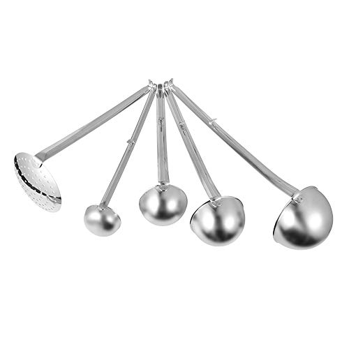 Soup Ladles Stainless Steel 18/10 Kitchen Utensil Serving Slotted Spoon