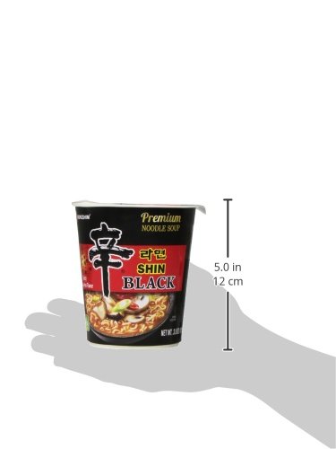 NONGSHIM SHIN NOODLE BLACK CUP, 3.56 OUNCE