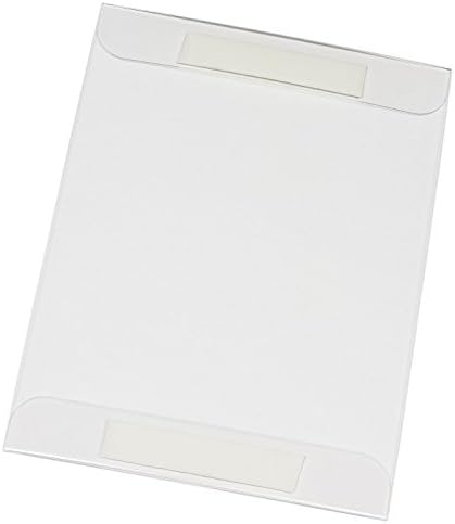 Marketing Holders 8½"W x 11"H Wall Mount Sign Holder with Bent Flaps Pack of 5 Clear Display Sleeve Letter Size Certificate Handout Break Rooms Peel and Stick Side Load Document Advertisement Special