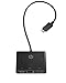 HP 1BG94AA Hub for USB-C Laptops (USB-C to USB-A, USB-C, and HDMI), Black