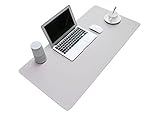BUBM PU Leather Mouse Pad Mat Waterproof, Perfect Desk Writing Mat for Office and Home,Ultra Thin 2mm - 31.5