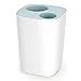 Joseph Joseph Split Trash Can Recycle Bin Dual Compartments Removable Bucket, 2 gallon/8 liter, Blue