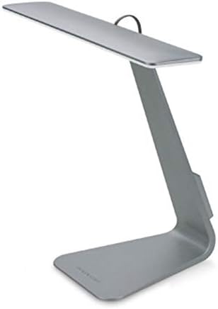 QEQ LED Table Lamp Eye-Caring Desk Lamp, Dimmable LED Light Rechargeable Table Lamp with USB Charging Port Ultra-Thin New Strange Creative Gift Reading,Gray