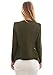 LookbookStore Women's Open Front Draped Asymmetric Padded Side Zip Blazer Jacket