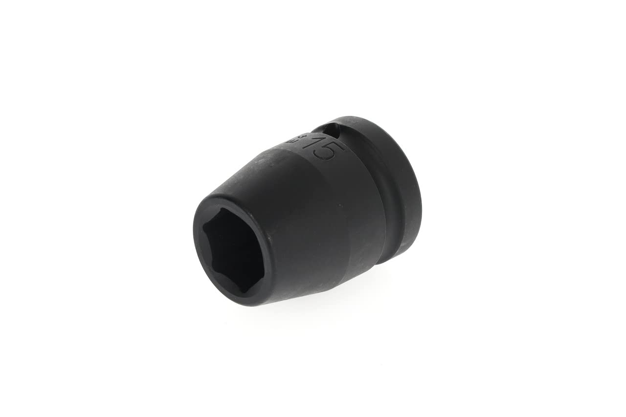 GEDORE Impact wrench socket, Socket, 1/2" 12.5 mm drive, Hex UD profile, SW 15 mm, Machine-operated, Automotive, K19 15