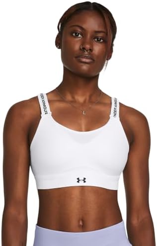 Under Armour Womens Armour High Impact Crossback Zip Bra , White