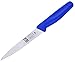 Icel 9 Inch Paring Knife, Serrated Edge, High Carbon German Stainless Steel razor Sharp Blade, Blue Handle