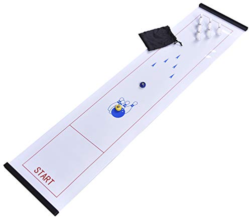 Bowling Table Games for Families, Quick and Easy to Set Up for Adults and Kids, Travel Game, Family Game by C&H Solutions
