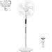 Climatik 16-Inch Pedestal Fan with Remote Control and LED Display | 3 Operational Modes | 80° Oscillation | Adjustable Height & Pivoting Fan Head | Perfect for Homes, Offices and Bedrooms