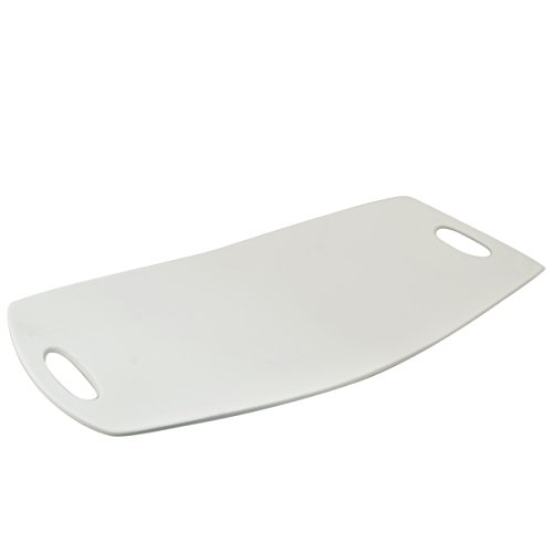 10 Strawberry Street Highland 19" x 9" Coupe Handled Platter, White