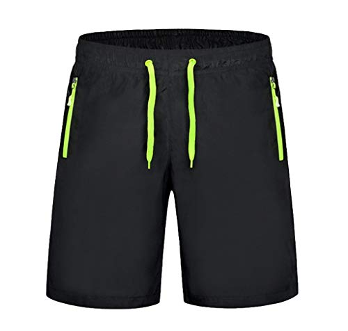 Keliay Bargain Shorts Trunks Men Hawaiian Trunks Quick Dry Beach Surfing Running Swimming Short Pant Green