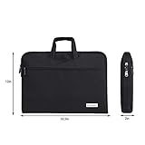 changel Laptop Bag, 15.6 inch Laptop Case, Briefcase Messenger Shoulder Bag for Men Women, College Students Business People Office Workers Professional Computer, Notebook, Table, MacBook Bag, Black