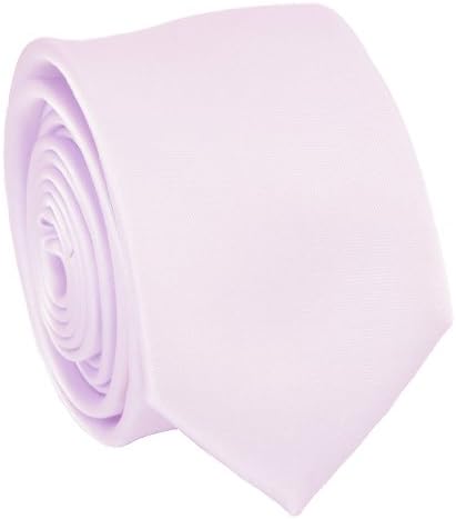 Solid Ultralite Pink Slim Tie . 2.25' inch wide