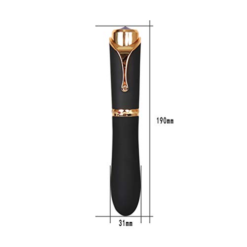 10 Speed Massage Ballpoint Pen Mini Massage Tip Pen Multifunction Electronic Pen-Waterproof Rechargeable (Black) - Thumbnail 6