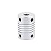 uxcell 6mm to 8mm Shaft Coupling 25mm Length 18mm Diameter Stepper Motor Coupler Aluminum Alloy Joint Connector for 3D Printer CNC Machine DIY Encoder