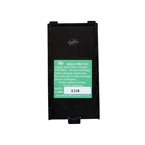 Whites NiCad Rechargeable Battery for&nbsp;DFX, XLT, MXT, M6, QXT, CL SL&nbsp;802-5211-1
