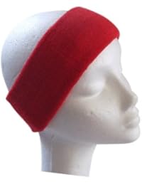 COUVER 3 inch Ski Snowboard Winter Headband, RED (1 Piece)