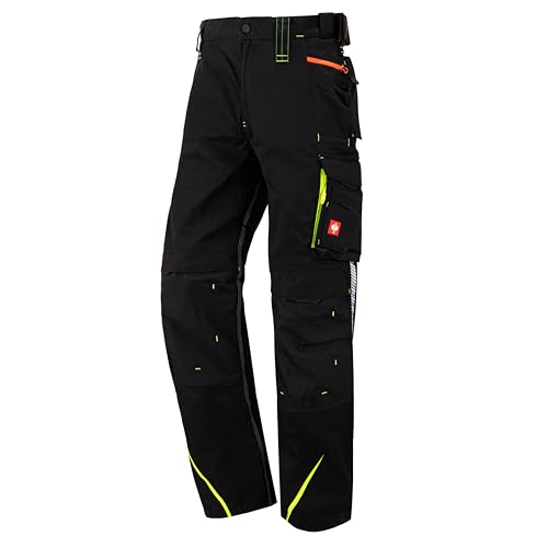 Engelbert Strauss PANTALONES e.s.motion 2020 Negro/Amarillo