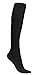 Rambutan Unisex Knee High Seamless Cotton Socks (Black, 7-12)