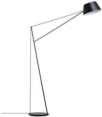 Black Iron Floor Lamp/Desk Lamp, Adjustable Height Standing Light Long Arm Reading Floor Lamps Table Decoration Gooseneck Rustic Farmhouse Downbridge Fishing Floor Lamp E14 Edison Bulb
