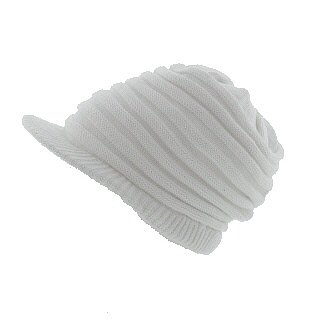 Milani Rasta Ribbed & Slouchy Short Brim Beanie Cap - Cotton and Stripes