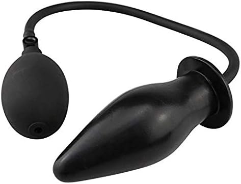 Waterproof Inflatable Silicone Toy, Black
