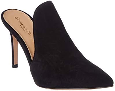Gianvito Rossi Aramis 85 Suede Mule, 38, Black