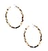 PHALIN Acrylic Hoop Earrings Tortoiseshell Acrylic Earrings Geometric Resin Earring Studs for Women (A Leopard)