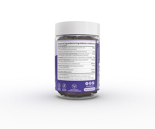 BeLive Iron Gummies For Women, Men & Kids - Multivitamin Supplement with Vitamin C, B and Zinc - Supports Red Blood Cell Production - Grape Flavor - 60 Count - Gluten Free