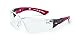 Bolle Safety RUSH+ 41080 Clear PC ASAF - Platinum Black & Red primary